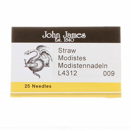 Colonial Needle Co. John James Milliners Straw Uncarded Needles Size 9 L4312-9