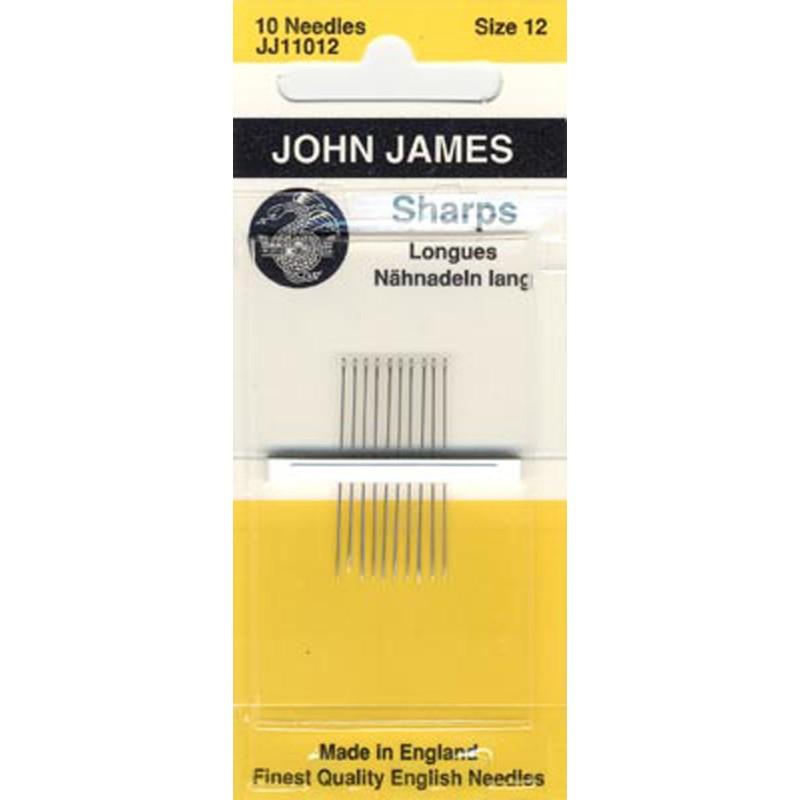 Colonial Needle Co. John James Sharps Needles Size 12 JJ110-12