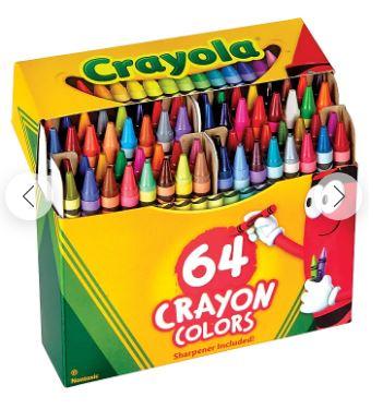 Crayola Crayons 64 count box