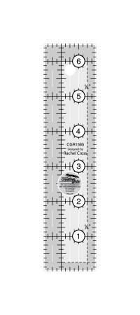 Creative Grids Quilt Ruler 1-1/2in x 6-1/2in CGR1565