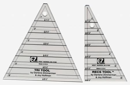 EZ Quilting Tri-Recs Triangle Ruler 8823753A