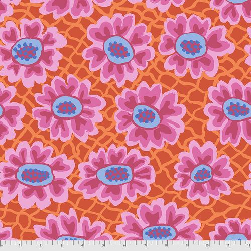FreeSpirit Fabrics August 2021 by Brandon Mabley Flower Net PWBM081.Red