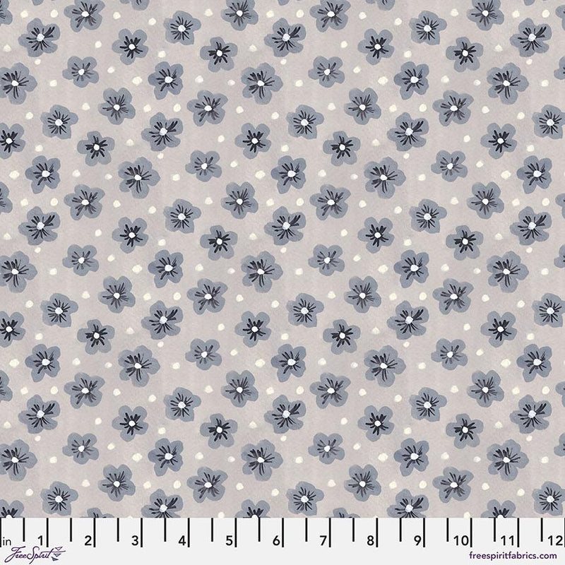 FreeSpirit Fabrics Fresh Picked by Sarah Campbell Dolly Sketch PWSH003.Grey