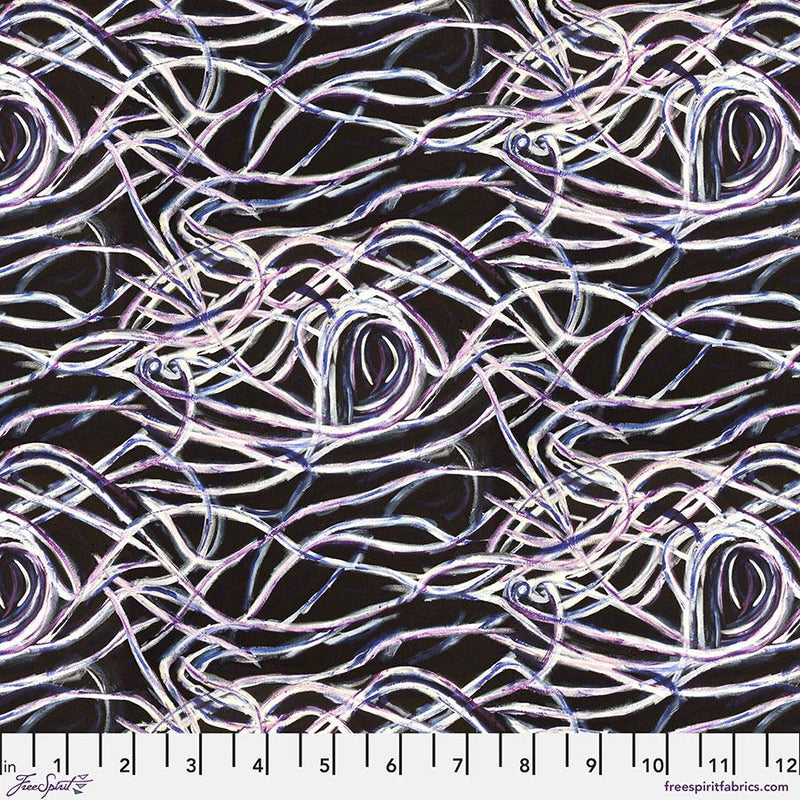 FreeSpirit Fabrics Spirit Winds by George Mendoza Maze of Mystery PWGM003.Black