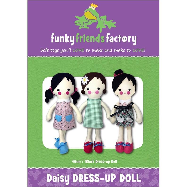 Funky Friends Factory Daisy Dress-Up Doll Pattern FFF2649