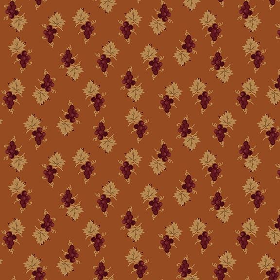 Henry Glass & Co. Scraps of Kindness by Kim Diehl Grape Clusters Q 676 30 Orange