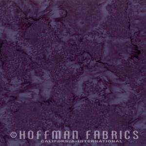 Hoffman Fabric Batik Watercolors 1895-34 Eggplant