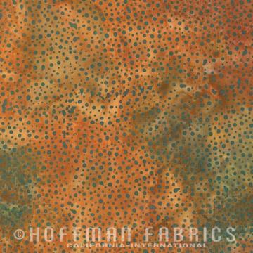 Hoffman Fabrics 885 Dot Batiks 885-172 Copper