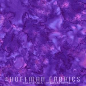 Hoffman Fabrics Batik Watercolors 1895-382 Grape Juice