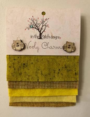 In The Patch Designs Wooly Charms 5" x 5" Yellows WC5721
