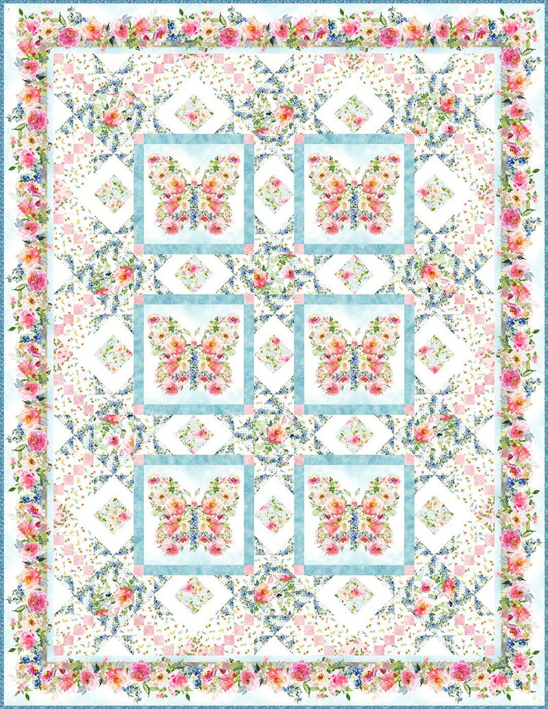 In the Beginning Fabrics Butterfly Quilt Pattern VIC BQ