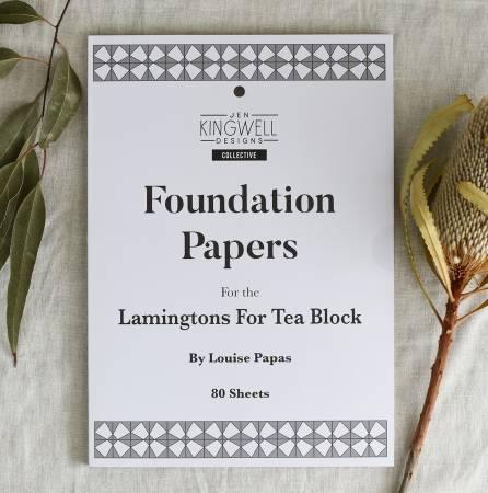 Jen Kingwell Designs Lamingtons for Tea Block Foundation Papers by Louise Papas JKD 8908