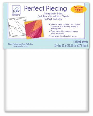 June Tailor Inc Perfect Piecing - 50 Sheet Value Pack JT-1420