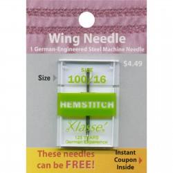 Klasse Hem Stitch Wing Needles Size 100/16 TACA515700