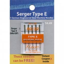 Klasse Serger Type E Needles Size 80/12 TACA5170E