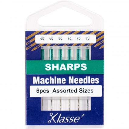 Klasse Sharps Needles Assorted sizes 6 Count package TACAA5105-992