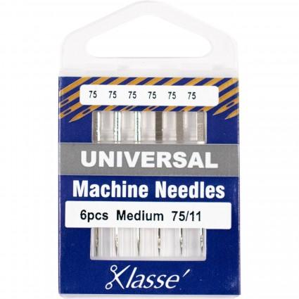 Klasse Universal Needles Size 75/11 6 Count package TACAA5100-075
