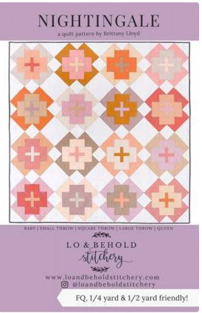 Lo & Behold Stitchery Nightingale Pattern by Brittany Lloyd LBS-119