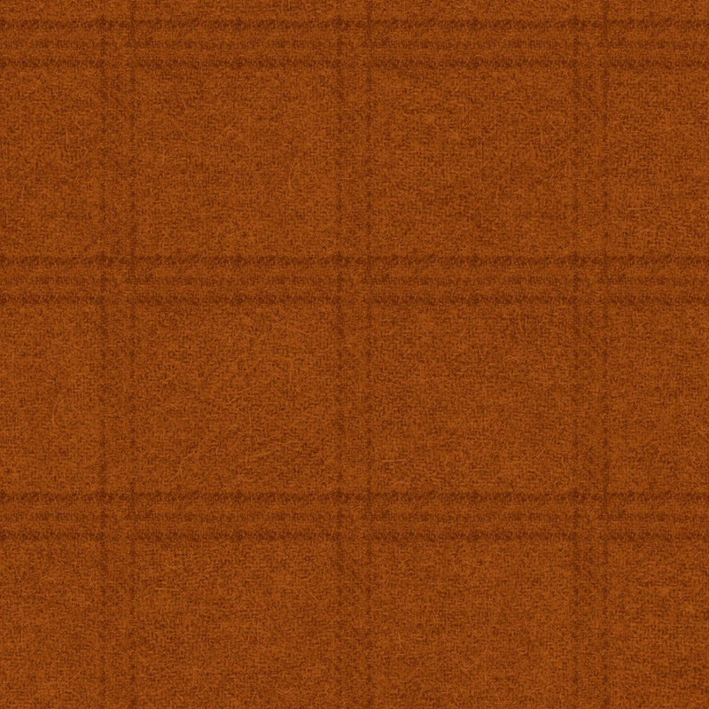 Maywood Studio Woolies Flannel by Bonnie Sullivan Tartan Grid MASF 18511-O Orange