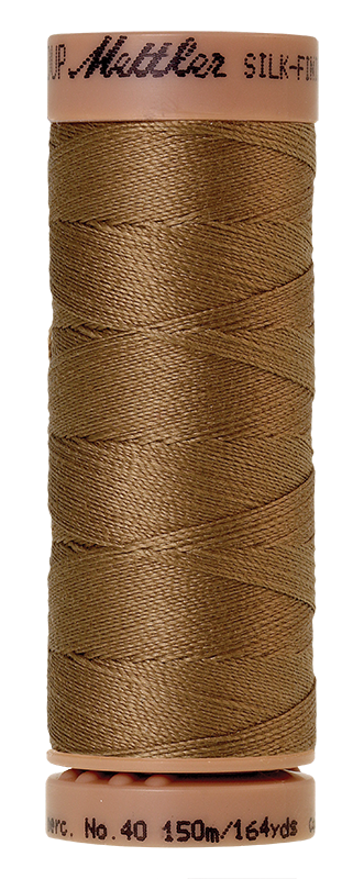 Mettler Silk Finish 40 wt Cotton Thread 164 Yds 9136-0287 Dark Tan