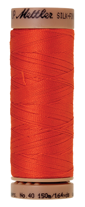 Mettler Thread Silk Finish Cotton 40 wt. 164 Yds Color 9136-0450 Paprika