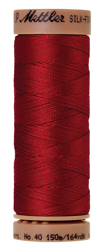 Mettler Thread Silk Finish Cotton 40 wt. 164 Yds Color 9136-0504 Country Red