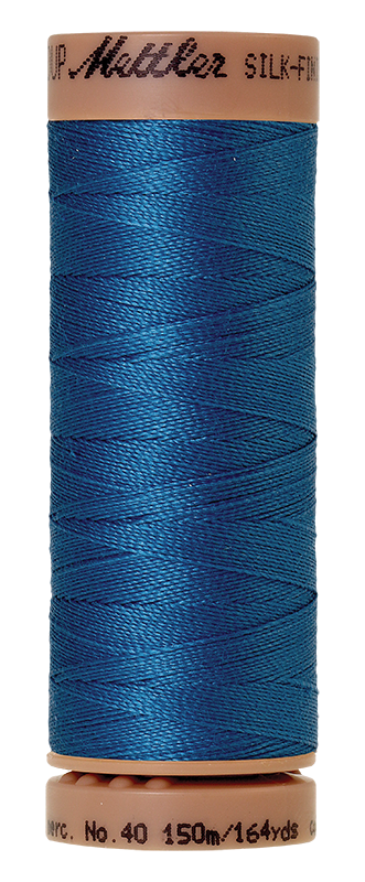 Mettler Thread Silk Finish Cotton 40 wt. 164 Yds Color 9136-0815 Cobalt Blue