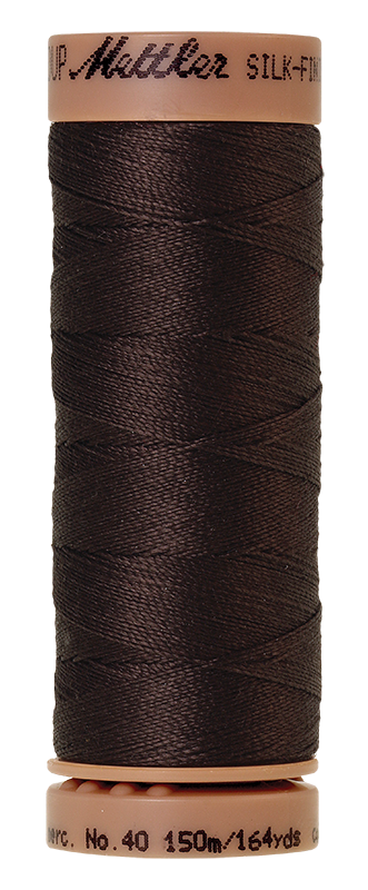 Mettler Silk Finish 40 wt Cotton Thread 164 Yds 9136-1382 Black Peppercorn
