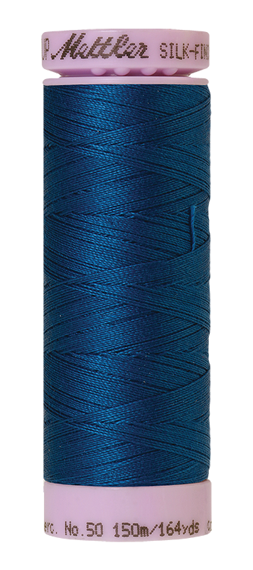 Mettler Thread Silk Finish Cotton 50 wt. 164 Yds Color 9105-0024 Colonial Blue