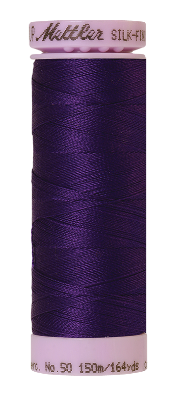 Mettler Thread Silk Finish Cotton 50 wt. 164 Yds Color 9105-0046 Deep Purple