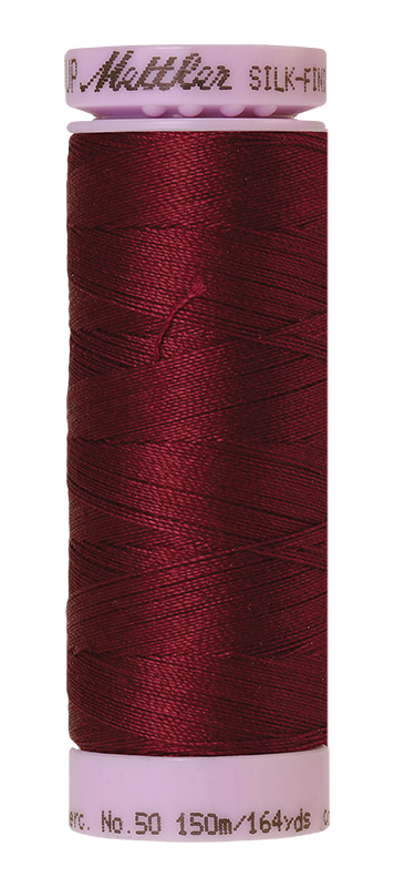 Mettler Thread Silk Finish Cotton 50 wt. 164 Yds Color 9105-0109 Bordeaux