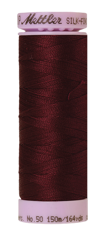 Mettler Thread Silk Finish Cotton 50 wt. 164 Yds Color 9105-0111 Beet Red