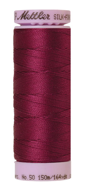Mettler Thread Silk Finish Cotton 50 wt. 164 Yds Color 9105-0157 Sangria
