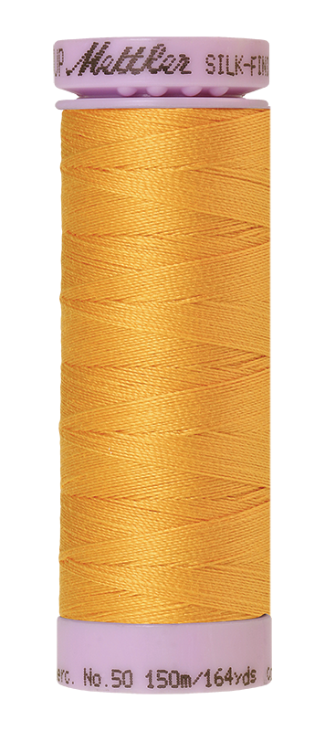 Mettler Silk Finish 50 wt Cotton Thread 164 Yds 9105-0161 Marigold