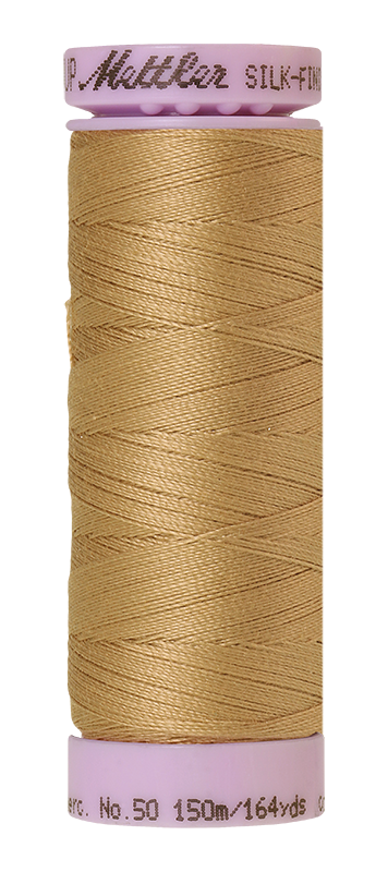 Mettler Thread Silk Finish Cotton 50 wt. 164 Yds Color 9105-0285 Caramel Cream