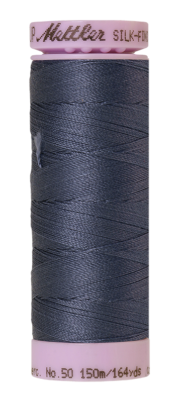 Mettler Thread Silk Finish Cotton 50 wt. 164 Yds Color 9136-0311 Blue Shadow