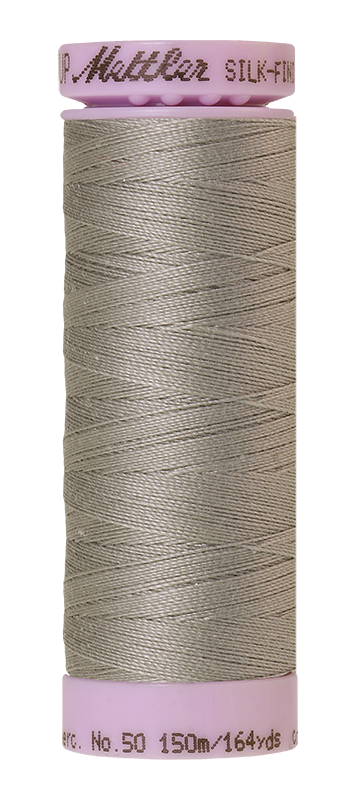 Mettler Thread Silk Finish Cotton 50 wt. 164 Yds Color 9105-0413 Titan Gray