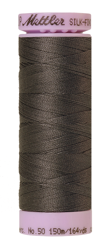 Mettler Thread Silk Finish Cotton 50 wt. 164 Yds Color 9105-0416 Dark Charcoal