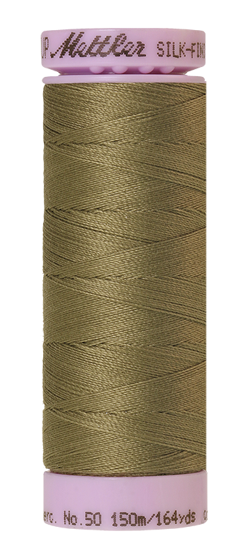Mettler Thread Silk Finish Cotton 50 wt. 164 Yds Color 9105-0420 Olive Drab