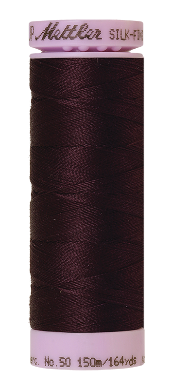 Mettler Thread Silk Finish Cotton 50 wt. 164 Yds Color 9105-0481 Plum Perfect