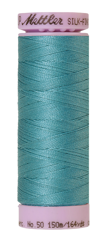 Mettler Thread Silk Finish Cotton 50 wt. 164 Yds Color 9105-0611 Blue Green Opal