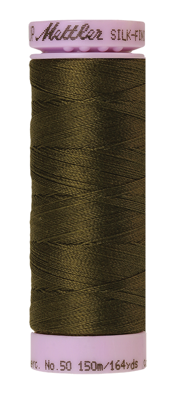 Mettler Thread Silk Finish Cotton 50 wt. 164 Yds Color 9105-0667 Golden Brown