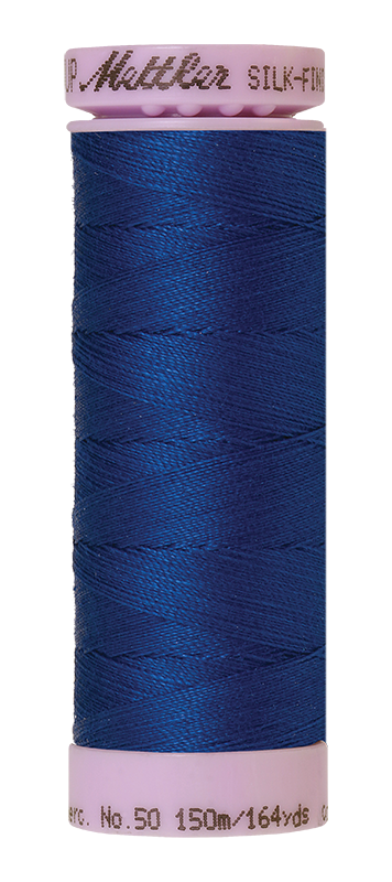 Mettler Thread Silk Finish Cotton 50 wt. 164 Yds Color 9105-0816 Royal Navy