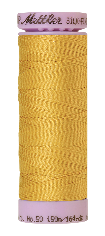 Mettler Thread Silk Finish Cotton 50 wt. 164 Yds Color 9105-0892 Star Gold
