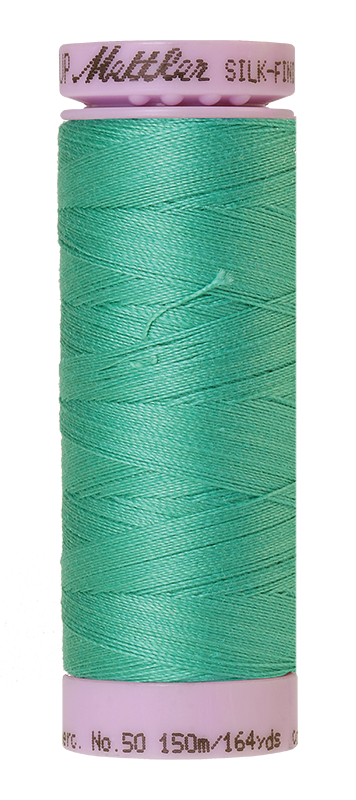 Mettler Thread Silk Finish Cotton 50 wt. 164 Yds Color 9105-0907 Bottle Green