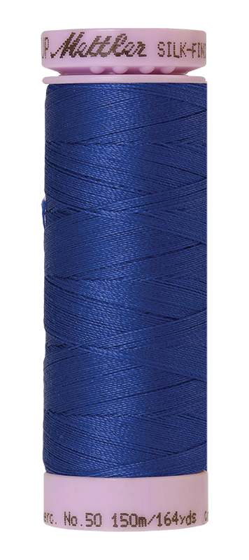 Mettler Thread Silk Finish Cotton 50 wt. 164 Yds Color 9105-1078 Fire Blue