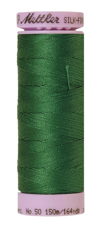 Mettler Thread Silk Finish Cotton 50 wt. 164 Yds Color 9105-1097 Bright Green