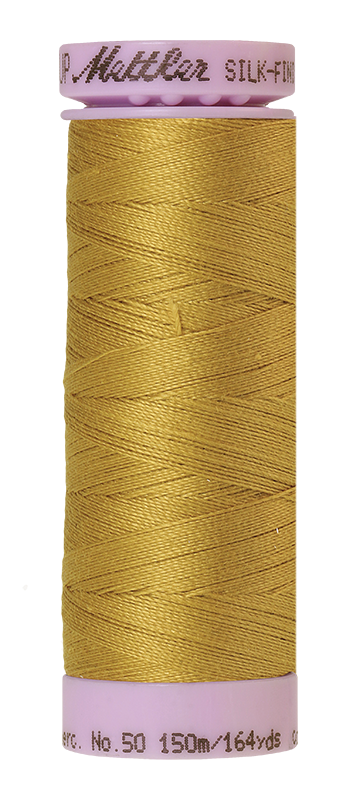 Mettler Thread Silk Finish Cotton 50 wt. 164 Yds Color 9105-1102 Ochre
