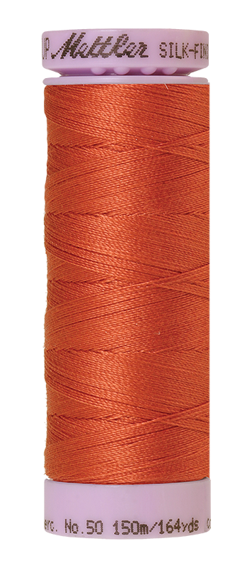 Mettler Thread Silk Finish Cotton 50 wt. 164 Yds Color 9105-1288 Reddish Ochre