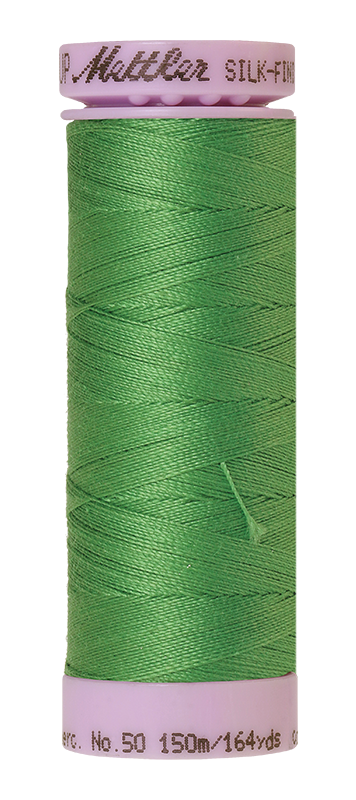 Mettler Thread Silk Finish Cotton 50 wt. 164 Yds Color 9105-1314 Vibrant Green